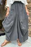 Made in Italy Dalston Needlecord Parachute Skirt Graphite /8 =